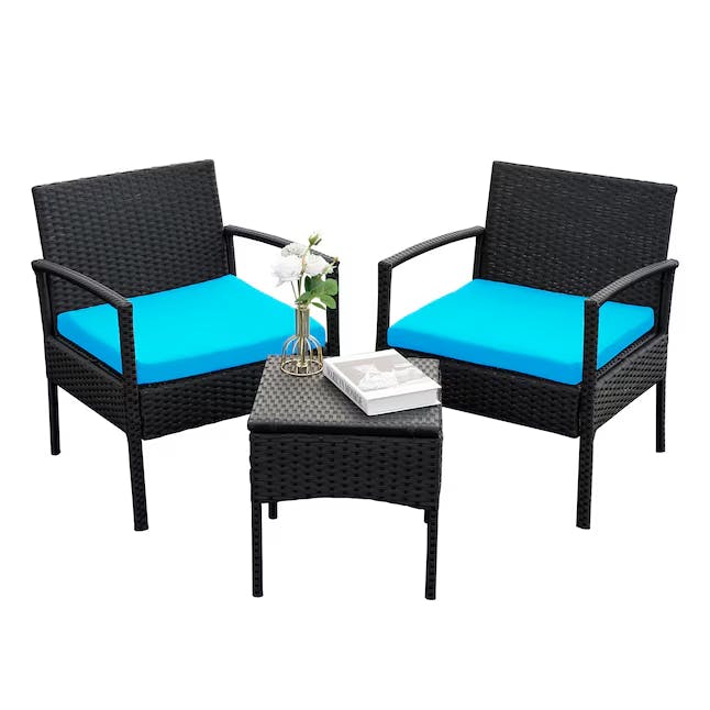 Wicker Patio Conversation Set