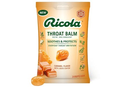 2 Ricola Throat Balm Drops