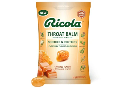 2 Ricola Throat Balm Drops