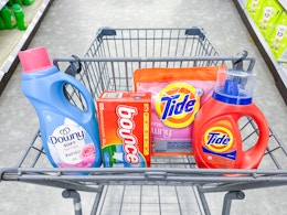 Tide, Bounce, and Downy Laundry Care, Only $2.84 Each at Walgreens card image
