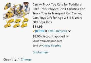 Amazon Truck Race Track Playset 2024 2