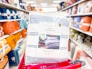 threshold comforter sets sitting on a target cart