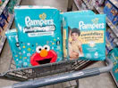 pampers diapers in walgreens cart