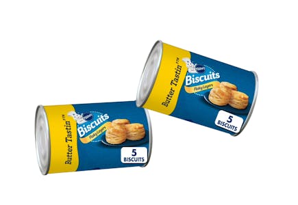 2 Pillsbury Canned Biscuits