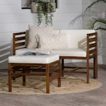 Modular Outdoor Chairs + Ottoman