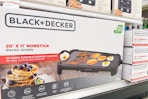 black decker electric griddle sitting on a target shelf