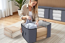 60-Liter Storage Bags 6-Pack, Now $13 With Amazon Prime card image