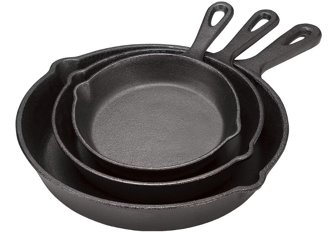 Cooks Cast Iron Fry Pan Set