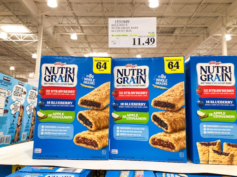 costco kelloggs nutrigrain bars