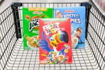 kelloggs cereal in shopping cart