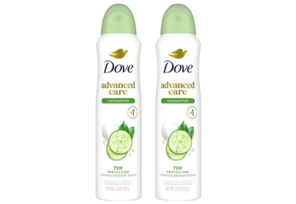 2 Dove Antiperspirant Deodorants