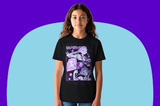 Stock image of the new K-Pop Demon Hunters Huntrix Kids T-Shirts