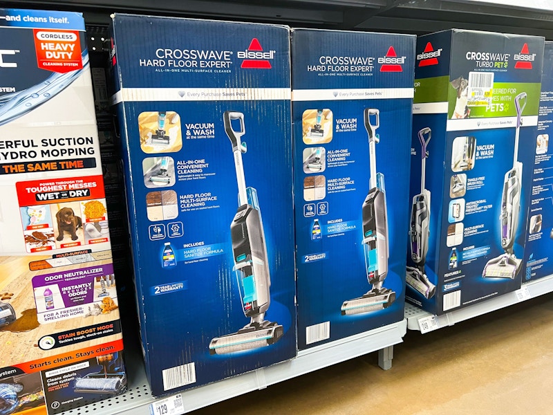 bissell crosswave vacs on walmart shelf