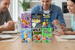 a family playing card games