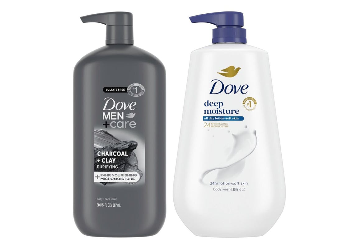 2 Dove Jumbo Body Washes
