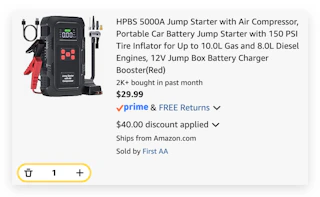 Jump Starter with Air Compressor