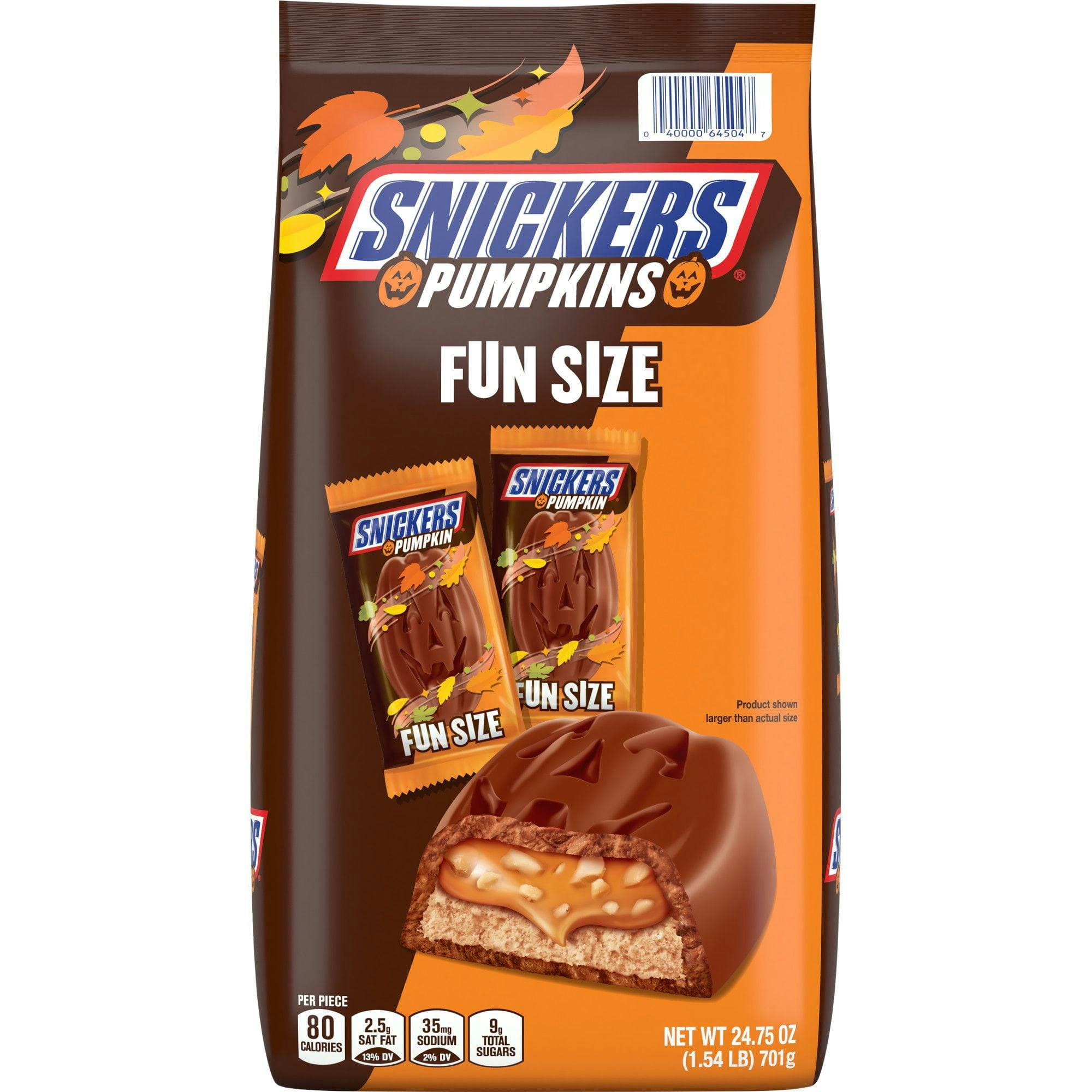 Snickers Fun Size Pumpkins Candy