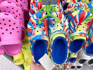 academy crocs fleece lined tie dye in store