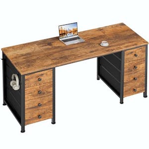 Home Office Desk with Drawers