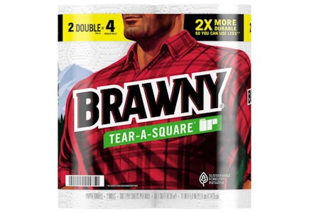 2 Brawny Paper Towels