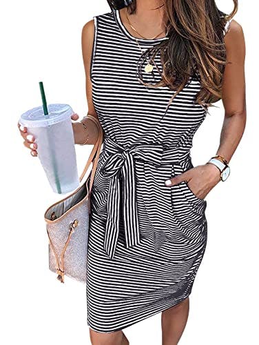 MEROKEETY Women's T-Shirt Dress