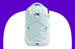 Stock image a blue The North Face backpack