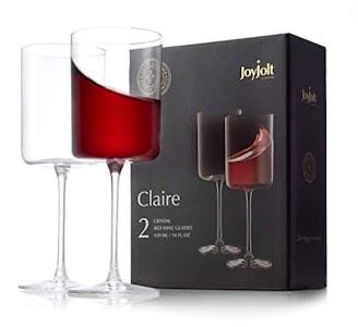 JoyJolt Claire Red Wine Glass Set