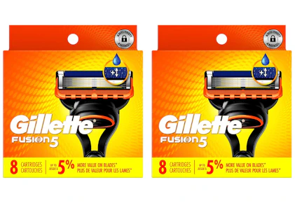 2 Gillette Razor Blade Refill Packs