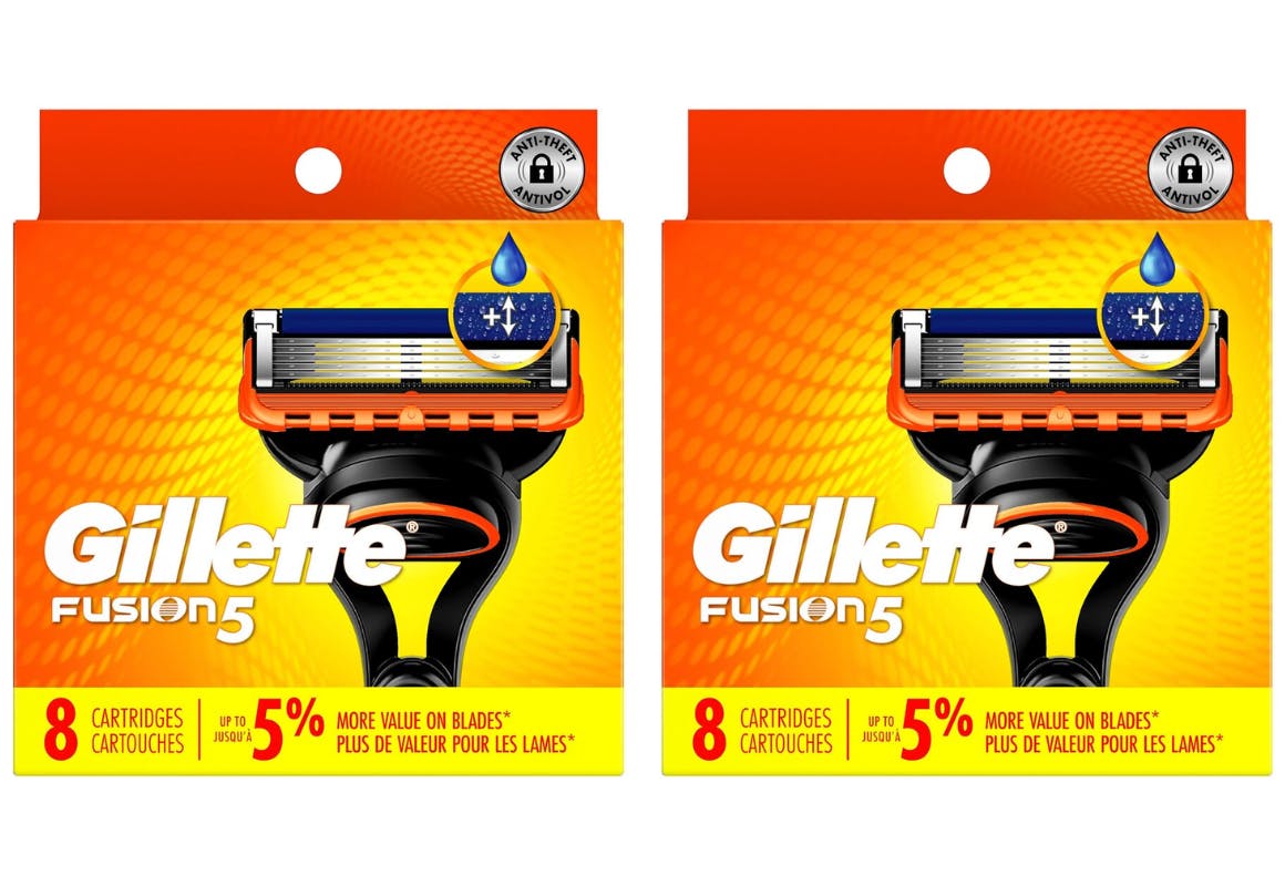 2 Gillette Razor Blade Refill Packs