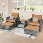 Outdoor Wicker Conversation Set