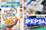 general mills cereal perdue chicken pepsi soda collage
