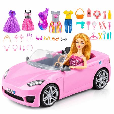 Doll and Convertible Car Playset