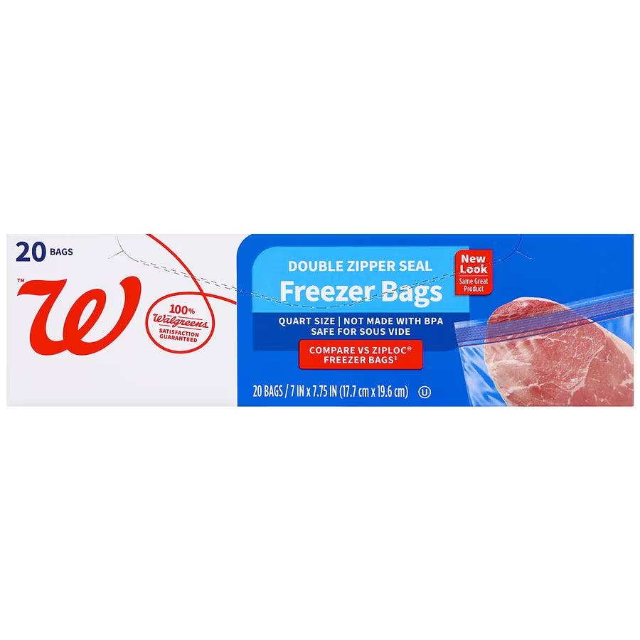 3 Walgreens Freezer Bag Packs