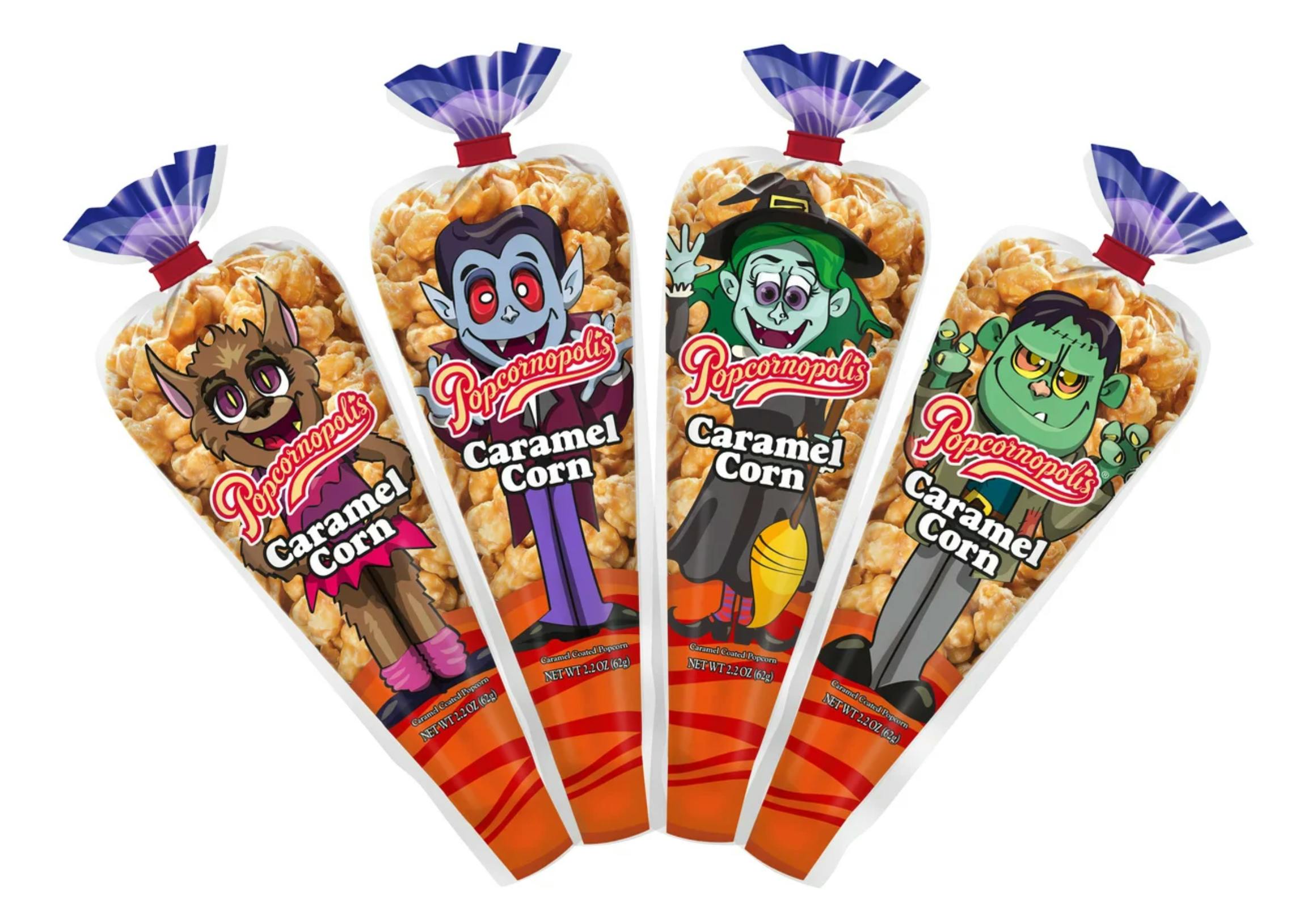 Popcornopolis Halloween Caramel Corn Mini Cones