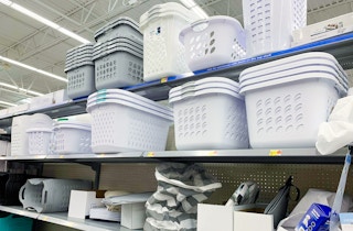 plastic storage containers on walmart shelves