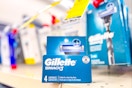 gillette mach3 razor refill on a shelf