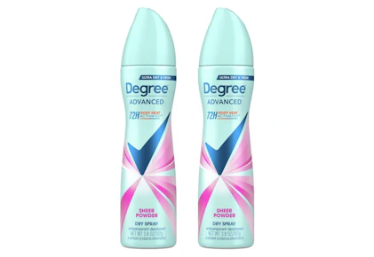 2 Degree Dry Spray Deodorants