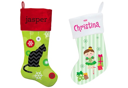 Personalized Cat & Ballet Stocking