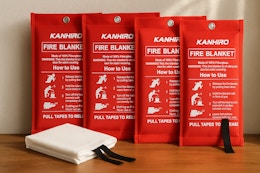 Emergency Fire Blanket 4-Pack, Only $20.74 on Amazon (Reg. $41) card image