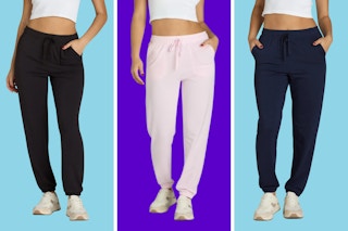 walmart womens french terry joggers collage