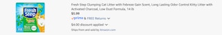 Amazon Fresh Step Clumping Cat Litter 2025