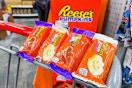 reese's pumpkins on a cart handle