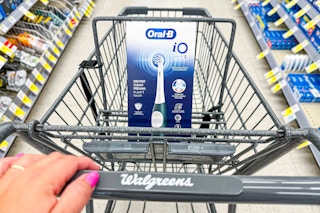walgreens shopping cart with oral-b electric toothbrush