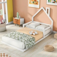 Kids' Wood Floor Bed