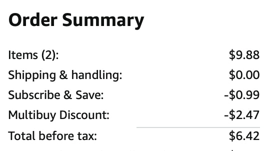 Expo markers Amazon receipt