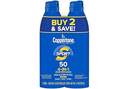 Coppertone Sunscreen Spray 2-Pack