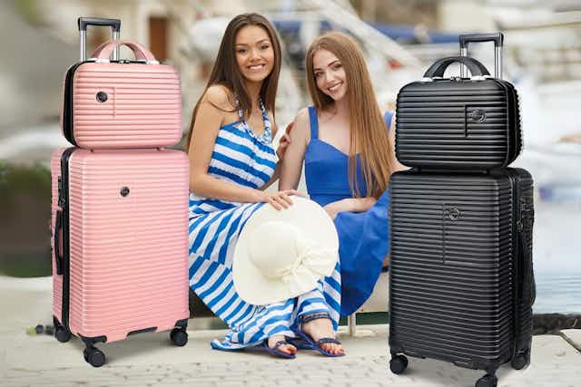 This 2-Piece Hardside Luggage Set Is as Low as $65 With Amazon Coupon card image