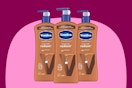 Vaseline Intensive Cocoa Radiant Lotion 3-pack B01HTJTV4U three bottles of lotion