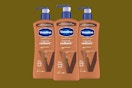 three bottles of lotion 
