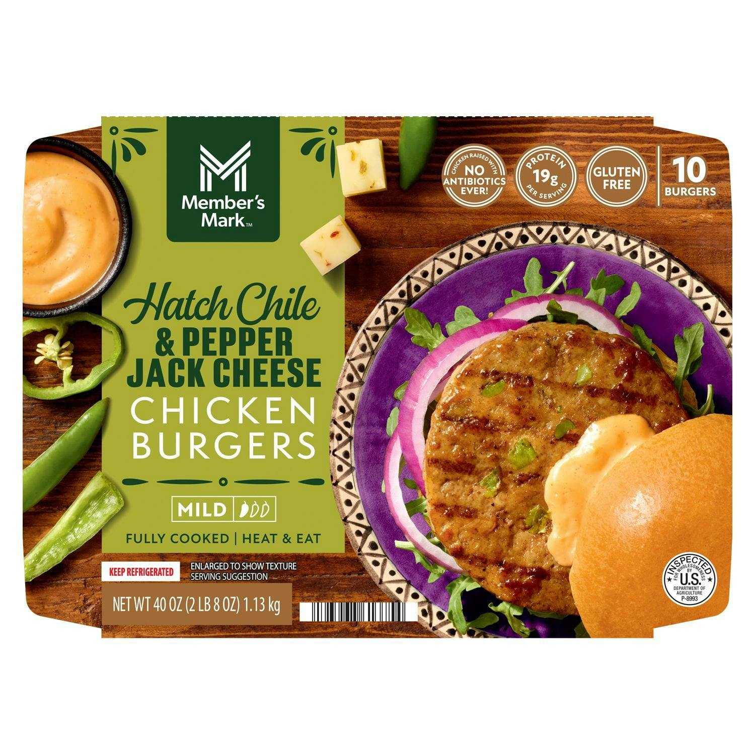 Member's Mark Frozen Chicken Burgers